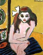 Ernst Ludwig Kirchner Marzella France oil painting artist
